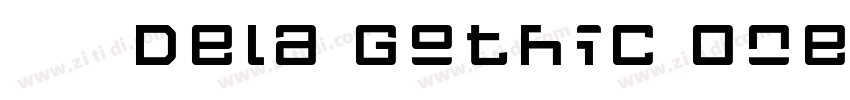 德拉黑体Dela Gothic One字体转换